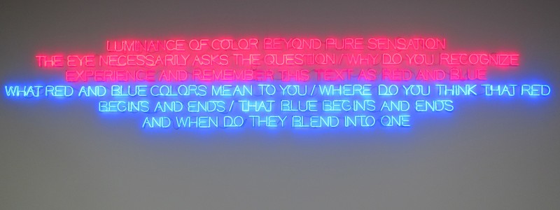 Maurizio Nannucci, Luminance of color beyond pure sensation, 2008, Museum Salzburg, designisti