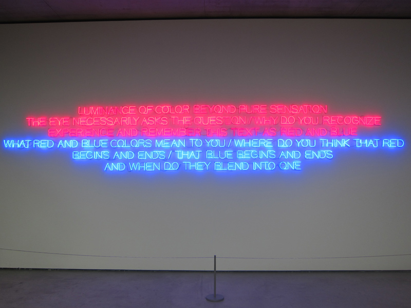 Maurizio Nannucci, Luminance of color beyond pure sensation, 2008, Museum Salzburg, designisti
